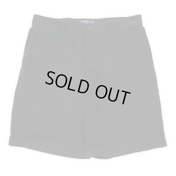 画像2: 90's Polo Ralph Lauren ノータック チノショーツ "BLACK" (2)