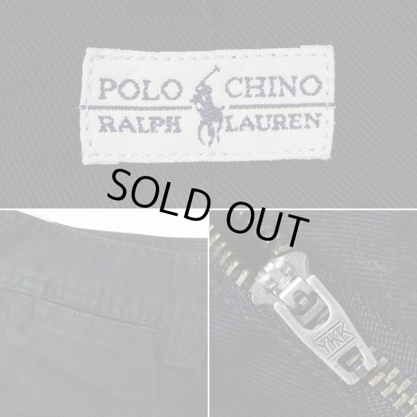 画像4: 90's Polo Ralph Lauren ノータック チノショーツ "BLACK" (4)