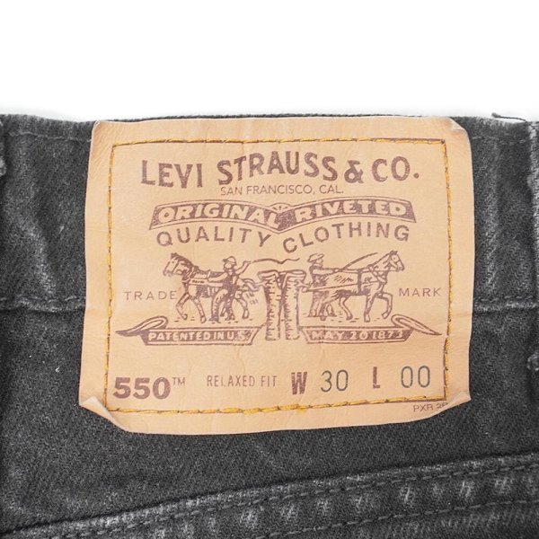 画像3: 90's Levi's 550 ブラックデニムショーツ (3)