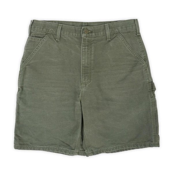 画像1: 00's Carhartt ダックペインターショーツ "B25MOS / W33" (1)