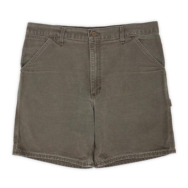 画像1: 90-00's Carhartt ダックペインターショーツ "DARK BROWN" (1)