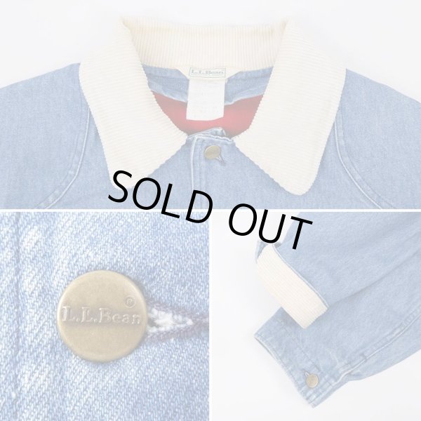 画像4: 90's L.L.Bean デニムフィールドコート “MADE IN USA” (4)