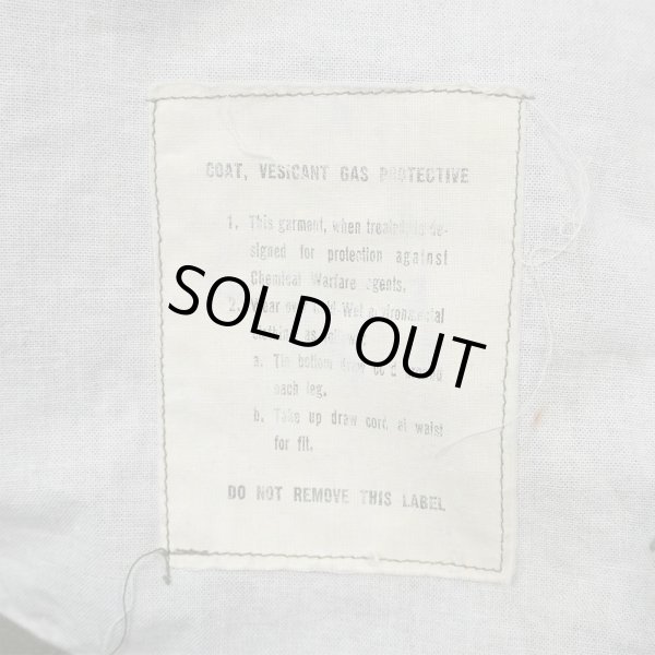 画像2: 60's US.ARMY ガスプロテクティブコート "SMALL" (2)