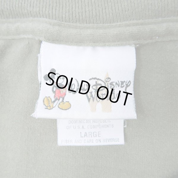 画像2: 90-00's Disney ポケットTシャツ "OLIVE" (2)
