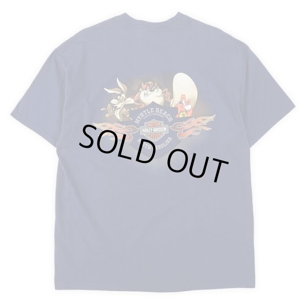 画像2: Early 00's HARLEY DAVIDSON × LOONEY TUNES 両面プリントTシャツ "MADE IN USA" (2)