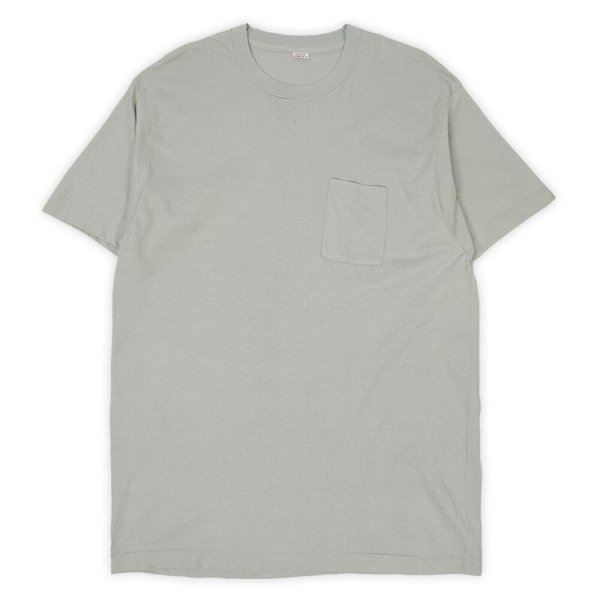 画像1: 70's Fruit of the loom ポケットTシャツ "DEADSTOCK / LIGHT GRAY / MADE IN USA" (1)
