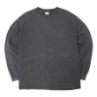 画像1: Early 00's ALSTYLE L/S ブランクTシャツ "FADE BLACK" (1)