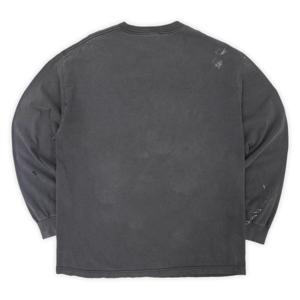 画像2: Early 00's ALSTYLE L/S ブランクTシャツ "FADE BLACK" (2)