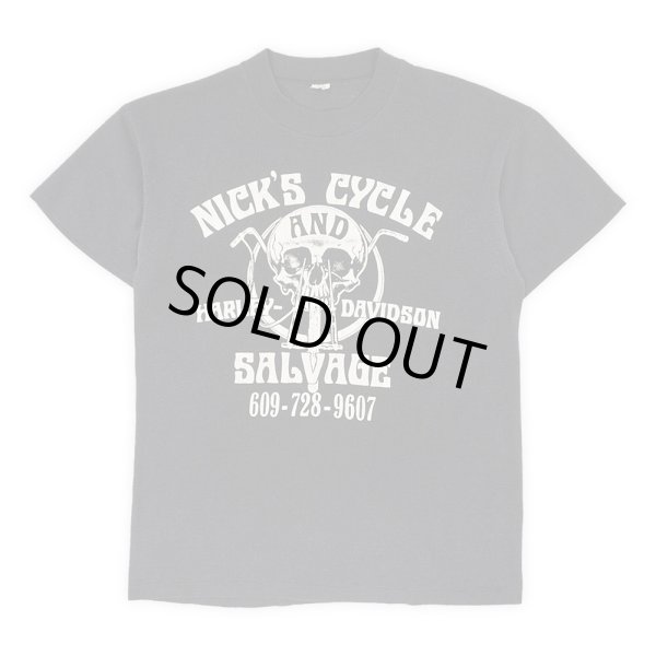 画像1: 70-80's HARLEY-DAVIDSON "NICK'S CYCLE AND SALVEGE" プリントTシャツ (1)
