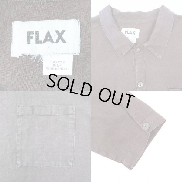 画像3: 90's FLAX リネン シャツジャケット (3)
