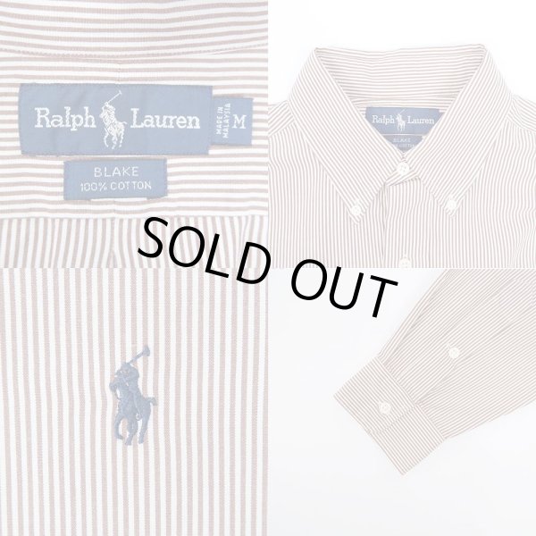画像3: 90's Polo Ralph Lauren ストライプ柄 ボタンダウンシャツ "BLAKE" (3)