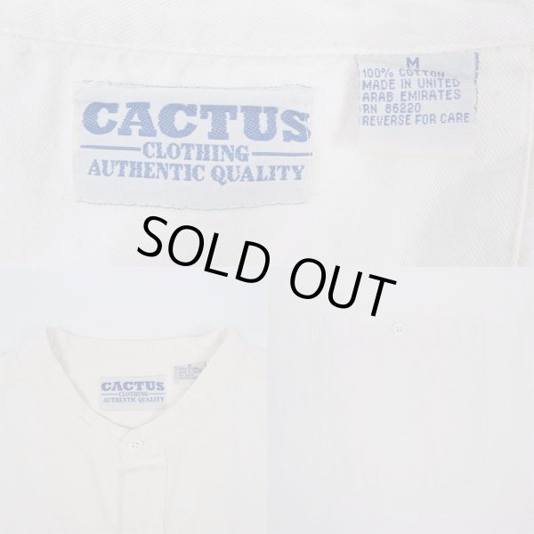 画像3: 90's CACTUS S/S バンドカラーシャツ (3)