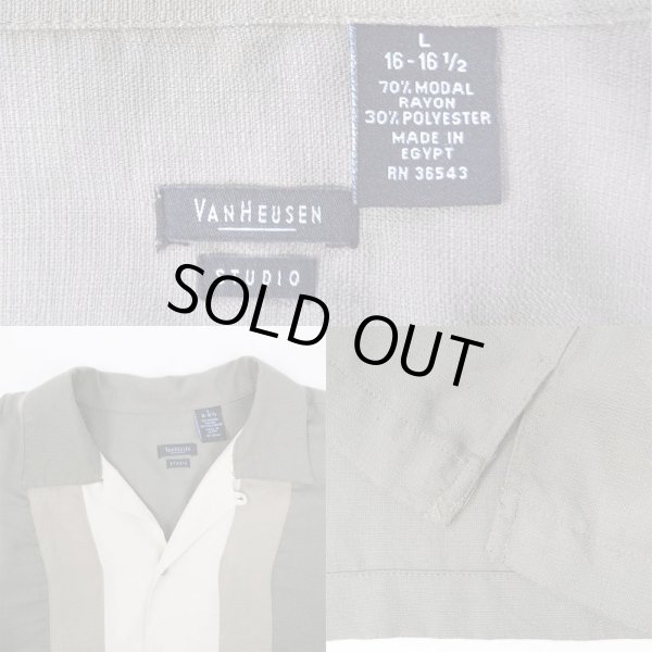 画像3: 00's VAN HEUSEN S/S オープンカラー レーヨンシャツ (3)