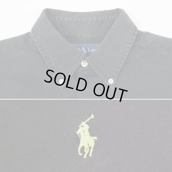 画像3: 90's Polo Ralph Lauren BDシャツ "BLAKE / BLACK" (3)