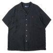 画像1: 00's Polo Ralph Lauren S/S オープンカラーシャツ "BLACK / LINEN×SILK" (1)