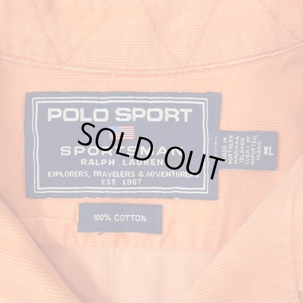 画像2: 90's POLO SPORT S/S コーデュロイ オープンカラーシャツ "SPORTSMAN" (2)