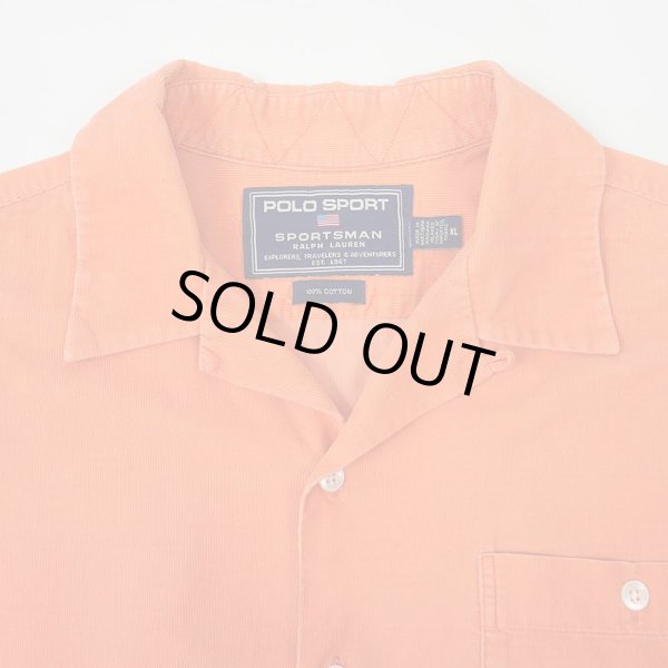 画像3: 90's POLO SPORT S/S コーデュロイ オープンカラーシャツ "SPORTSMAN" (3)