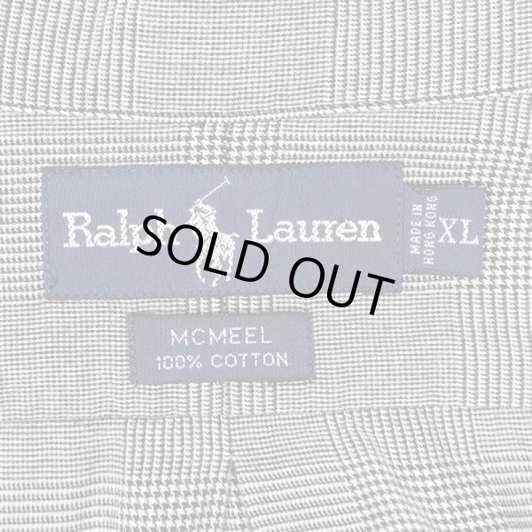 画像2: 90's Polo Ralph Lauren グレンチェック柄 ボタンダウンシャツ "MCMEEL" (2)