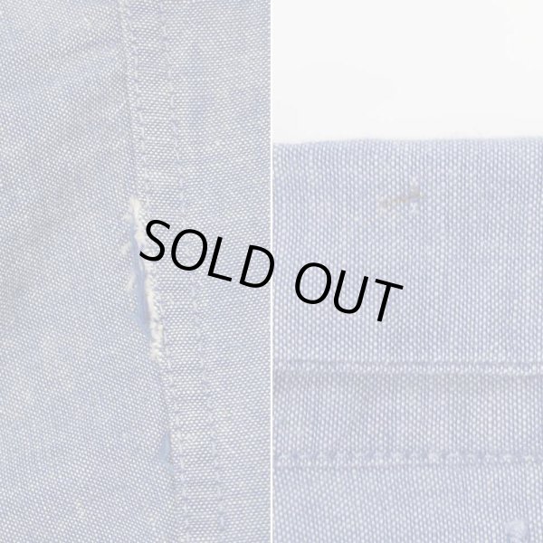 画像5: 60's ELY & WALKER S/S コットンシャンブレーシャツ (5)