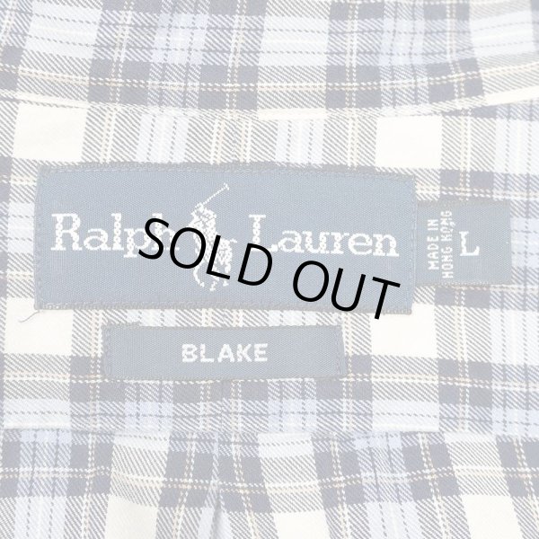 画像2: 90's Polo Ralph Lauren ボタンダウンシャツ "ポニー無し / BLAKE" (2)