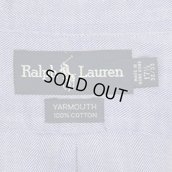 画像2: 90's Polo Ralph Lauren HBT ボタンダウンシャツ "YARMOUTH" (2)