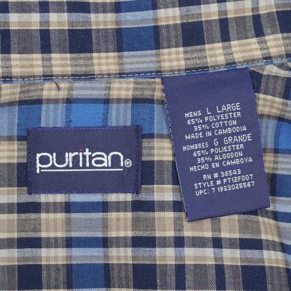画像2: 90's Puritan S/S ボタンダウンシャツ "DEADSTOCK" (2)