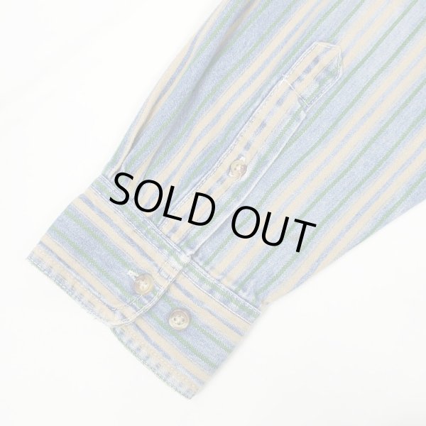 画像4: 90's BASIC EDITIONS マルチストライプ ボタンダウンシャツ (4)