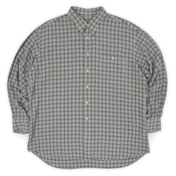 画像1: 90's IKE BEHAR レーヨンシャツ "Ombre Plaid" (1)