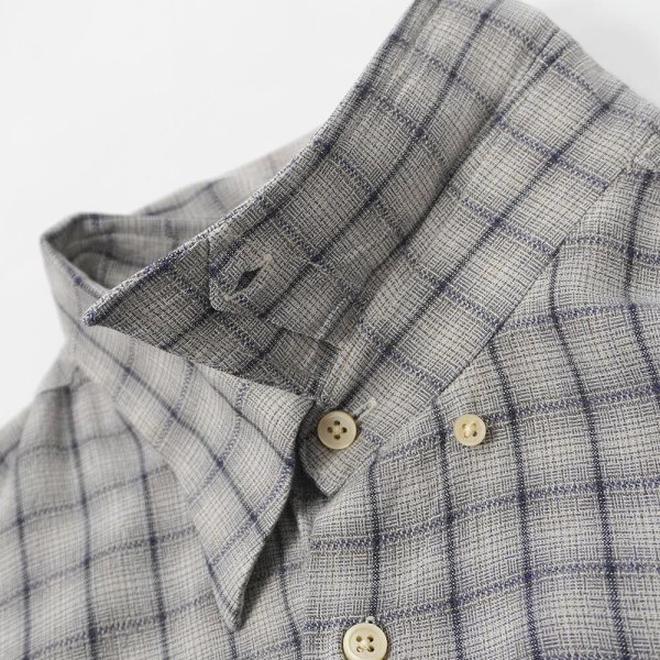 画像4: 90's IKE BEHAR レーヨンシャツ "Ombre Plaid" (4)