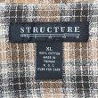 画像2: 90's STRUCTURE オンブレチェック柄 レギュラーカラーシャツ (2)
