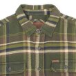 画像3: 00's ORVIS ヘビーネルシャツ "Olive Plaid" (3)
