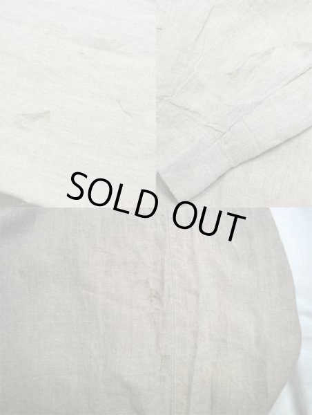 画像4: 90's STRUCTURE リネン フーディーシャツ (4)