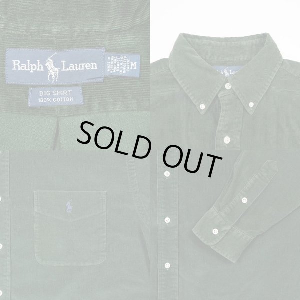 画像3: 90's Polo Ralph Lauren コーデュロイ ボタンダウンシャツ “BIG SHIRT” (3)