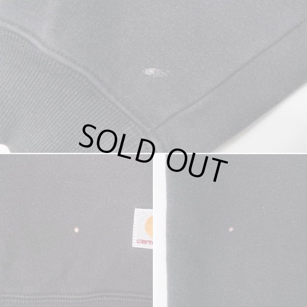 画像4: 00's Carhartt ロゴ刺繍 スウェットシャツ (4)