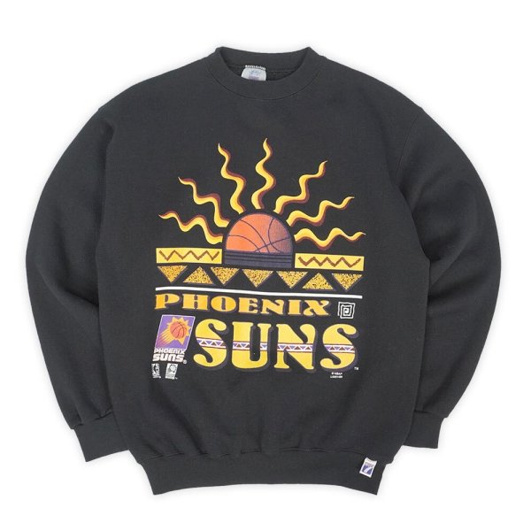 画像1: 90's PHOENIX SUNS プリントスウェット "BLACK / MADE IN USA" (1)