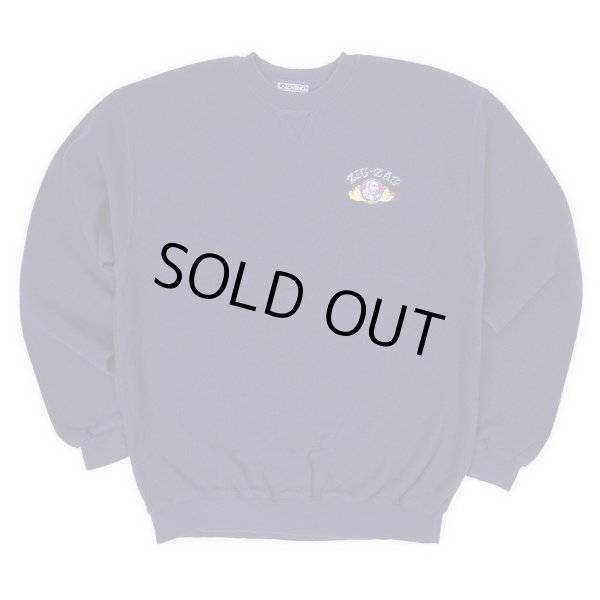 画像1: Late 90's ZIG-ZAG コットンピケ スウェット (1)