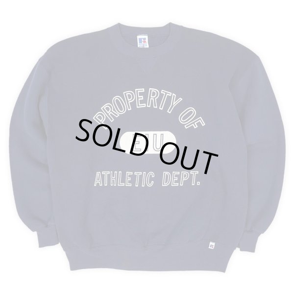 画像1: 90's RUSSELL カレッジプリント スウェット "2TONE / MADE IN USA" (1)