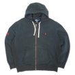 画像1: 90's Polo Ralph Lauren フルジップ スウェットパーカー "FADE BLACK / 2TONE" (1)