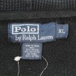 画像2: 90's Polo Ralph Lauren フルジップ スウェットパーカー "FADE BLACK / 2TONE" (2)