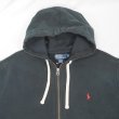 画像3: 90's Polo Ralph Lauren フルジップ スウェットパーカー "FADE BLACK / 2TONE" (3)
