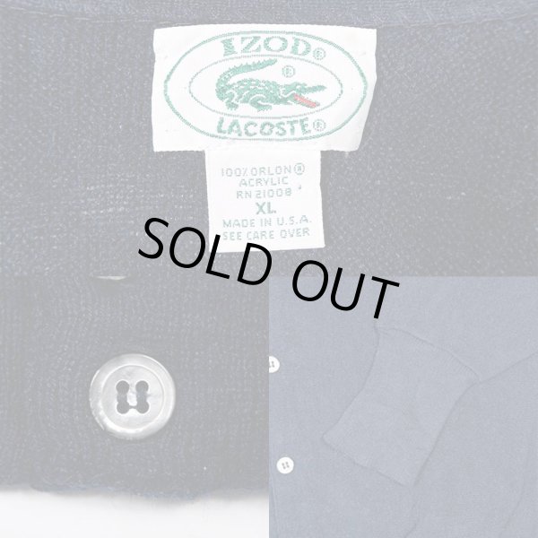 画像3: 90's LACOSTE アクリルカーディガン "MADE IN USA" (3)
