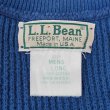 画像2: 90's L.L.Bean コットン ジープニット "MADE IN USA / BLUE" (2)