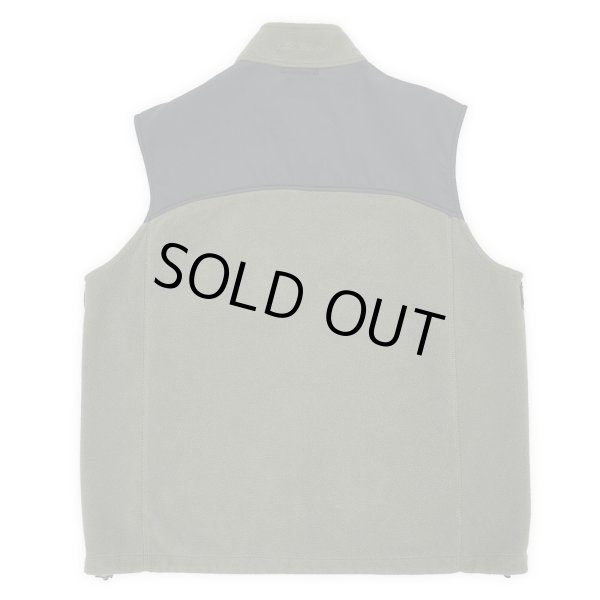 画像2: 00's Eddie Bauer ナイロン切り替え フリースベスト (2)