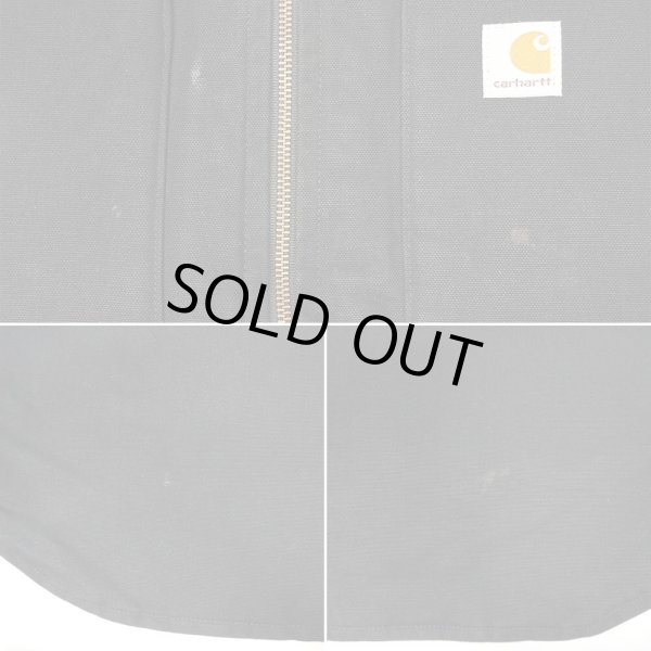 画像5: 00's Carhartt ダックベスト "V01 BLK / 企業ロゴ刺繍" (5)