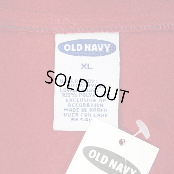 画像2: 00's OLD NAVY ナイロン切替 フリースベスト "DEADSTOCK" (2)