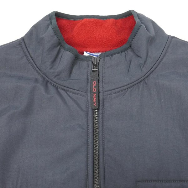 画像3: 00's OLD NAVY ナイロン切替 フリースベスト "DEADSTOCK" (3)