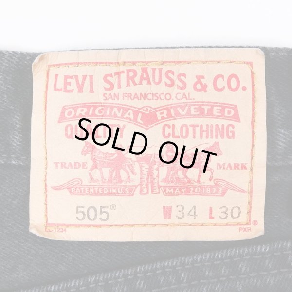 画像3: 00's Levi's 505 ブラックデニムパンツ "W34 L30" (3)