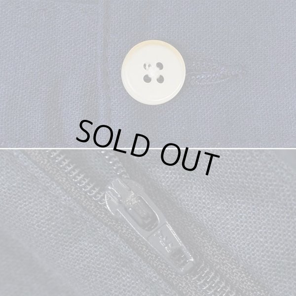 画像5: 90's Alan Flusser 2タック リネントラウザー "DEADSTOCK / W36 L30" (5)