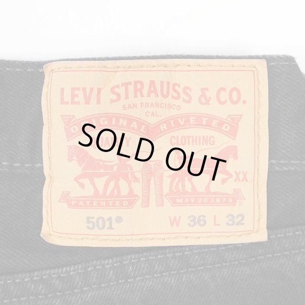 画像3: 00's Levi's 501 ブラックデニムパンツ "W36 L32" (3)