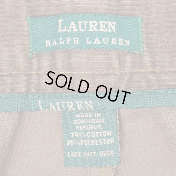 画像3: 90's LAUREN RALPH LAUREN 2タック コーデュロイトラウザー "W34 L31" (3)